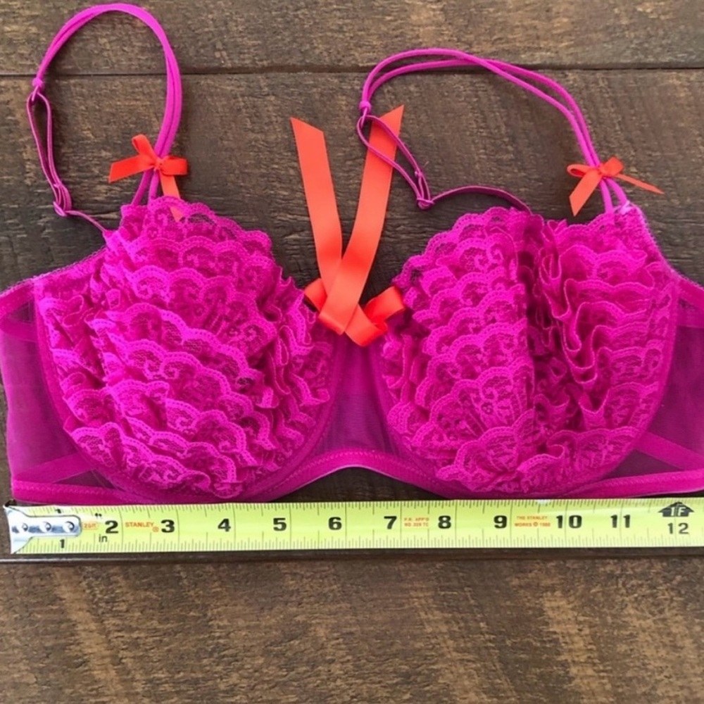 La SENZA Pink and Orange Ruffle Bra - Picture 4 of 5